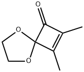 5,8-Dioxaspiro[3.4]oct-2-en-1-one, 2,3-dimethyl- (9CI) Struktur