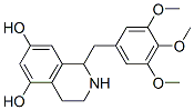 5,7-dihydroxy-1-(3,4,5-trimethoxybenzyl)-1,2,3,4-tetrahydroisoquinoline Struktur