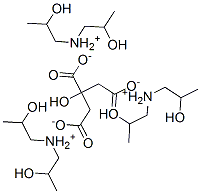 bis(2-hydroxypropyl)ammonium citrate Struktur