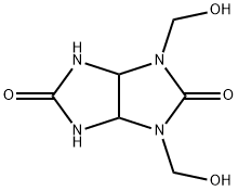 Tetrahydro-1,3-bis(hydroxymethyl)imidazo[4,5-d]imidazole-2,5(1H,3H)-dione Struktur