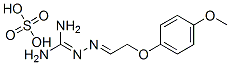 2-[2-(4-methoxyphenoxy)ethylideneamino]guanidine, sulfuric acid Struktur