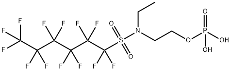 N-ethyltridecafluoro-N-[2-(phosphonooxy)ethyl]hexanesulphonamide Struktur