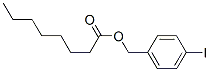 Octanoic acid p-iodobenzyl ester Struktur