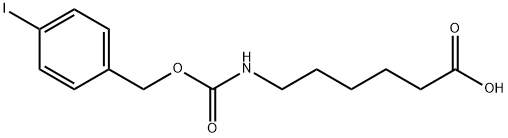 6-[[[(4-Iodophenyl)methoxy]carbonyl]amino]hexanoic acid Struktur