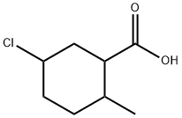 5-chloro-2-methylcyclohexanecarboxylic acid Struktur