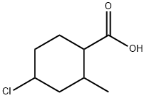 4-chloro-2-methylcyclohexanecarboxylic acid Struktur