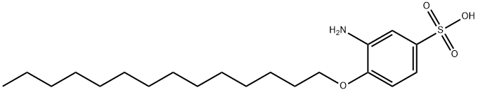 3-amino-4-(tetradecyloxy)benzenesulphonic acid Struktur