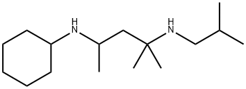 N4-cyclohexyl-2-methyl-N2-(2-methylpropyl)pentane-2,4-diamine Struktur