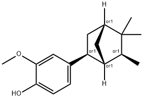 (exo,exo)-2-methoxy-4-(5,5,6-trimethylbicyclo[2.2.1]hept-2-yl)phenol Struktur