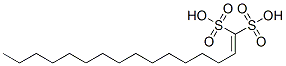 hexadec-1-enedisulphonic acid Struktur