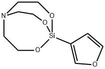 1-(3-Furanyl)-2,8,9-trioxa-5-aza-1-silabicyclo[3.3.3]undecane Struktur