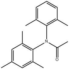 N-(2,6-Dimethylphenyl)-N-(2,4,6-trimethylphenyl)acetamide Struktur