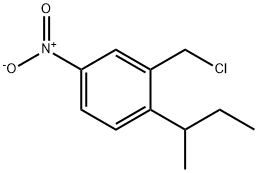 2-(chloromethyl)-1-(1-methylpropyl)-4-nitrobenzene Struktur