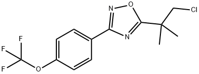 5-(2-CHLORO-1,1-DIMETHYLETHYL)-3-[4-(TRIFLUOROMETHOXY)PHENYL]-1,2,4-OXADIAZOLE Struktur