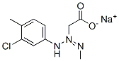 sodium [3-(3-chloro-4-methylphenyl)-1-methyltriazen-2-yl]acetate  Struktur