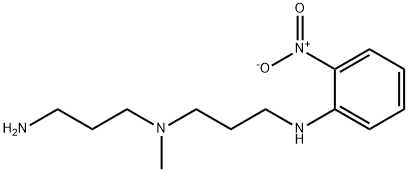 N-(3-aminopropyl)-N-methyl-N'-(2-nitrophenyl)propane-1,3-diamine Struktur