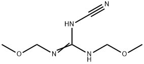 N-cyano-N',N''-bis(methoxymethyl)guanidine Struktur