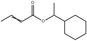 1-cyclohexylethyl 2-butenoate Struktur