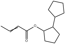 [1,1'-bicyclopentyl]-2-yl 2-butenoate Struktur