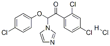 Ethanone,  2-(4-chlorophenoxy)-1-(2,4-dichlorophenyl)-2-(1H-imidazol-1-yl)-,  monohydrochloride  (9CI) Struktur