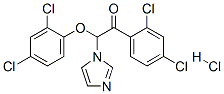 Ethanone,  2-(2,4-dichlorophenoxy)-1-(2,4-dichlorophenyl)-2-(1H-imidazol-1-yl)-,  monohydrochloride  (9CI) Struktur