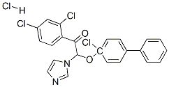 Ethanone,  2-[(4-chloro[1,1-biphenyl]-4-yl)oxy]-1-(2,4-dichlorophenyl)-2-(1H-imidazol-1-yl)-,  monohydrochloride  (9CI) Struktur