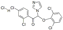 Ethanone,  2-(2,6-dichlorophenoxy)-1-(2,4-dichlorophenyl)-2-(1H-imidazol-1-yl)-,  monohydrochloride  (9CI) Struktur