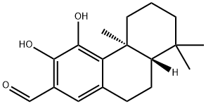 (4bS,8aS)-4b,5,6,7,8,8a,9,10-Octahydro-1,4-dihydroxy-4b,8,8-trimethyl-2-phenanthrenecarbaldehyde Struktur