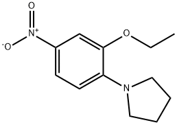 1-(2-ethoxy-4-nitrophenyl)pyrrolidine Struktur