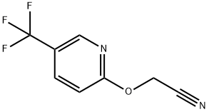 2-[[5-(TRIFLUOROMETHYL)-2-PYRIDYL]OXY]ACETONITRILE Struktur