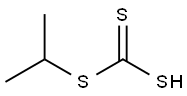 Isopropyl hydrogen trithiocarbonate Struktur