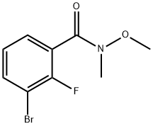 3-BroMo-2-fluoro-N-Methoxy-N-MethylbenzaMide Struktur