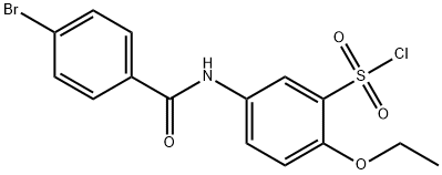 5-(4-BROMO-BENZOYLAMINO)-2-ETHOXY-BENZENESULFONYL CHLORIDE Struktur