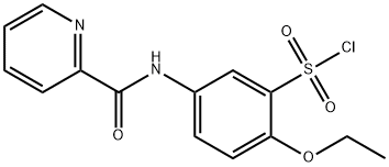 2-ETHOXY-5-(PYRIDINE-2-CABOXAMIDO) BENZENE-1-SULFONYL CHLORIDE Struktur