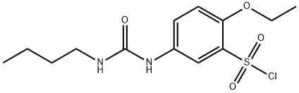 5-(3-BUTYL-UREIDO)-2-ETHOXY-BENZENESULFONYL CHLORIDE Struktur