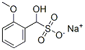 sodium hydroxy(2-methoxyphenyl)methanesulphonate Struktur