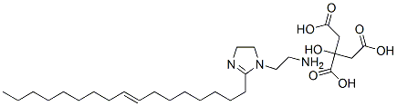 2-heptadec-8-enyl-4,5-dihydro-1H-imidazole-1-ethylamine monocitrate Struktur