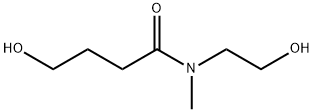 4-hydroxy-N-(2-hydroxyethyl)-N-methylbutyramide  Struktur