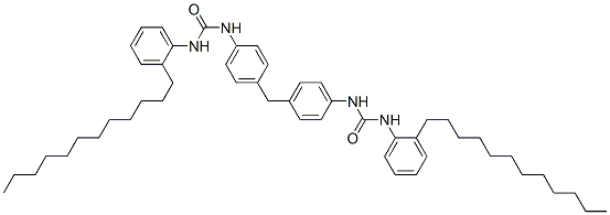 N,N''-(methylenedi-p-phenylene)bis[N'-(dodecylphenyl)urea] Struktur