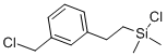 ((CHLOROMETHYL)PHENYLETHYL)DIMETHYLCHLOROSILANE Struktur