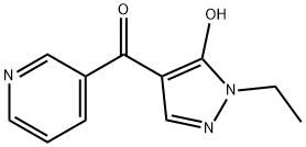 Methanone, (1-ethyl-5-hydroxy-1H-pyrazol-4-yl)-3-pyridinyl- (9CI) Struktur