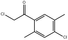 Ethanone, 2-chloro-1-(4-chloro-2,5-dimethylphenyl)- (9CI) Struktur