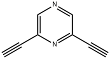 Pyrazine, 2,6-diethynyl- (9CI) Struktur