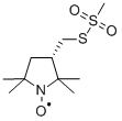 (-)-(1-Oxyl-2,2,5,5-tetramethylpyrrolidin-3-yl)methyl Methanethiosulfonate Struktur