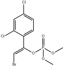 Phosphoric acid [(Z)-2-bromo-1-(2,4-dichlorophenyl)ethenyl]dimethyl ester Struktur