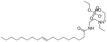 [2-(elaidoylamino)ethyl]ethyl(2-hydroxyethyl)ammonium ethyl sulphate Struktur