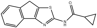 Cyclopropanecarboxamide, N-8H-indeno[1,2-d]thiazol-2-yl- (9CI) Struktur