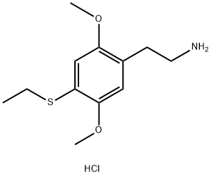 4-(ETHYLTHIO)-2,5-DIMETHOXYBENZENEETHANAMINE, YDROCHLORIDE Struktur