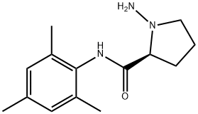 2-Pyrrolidinecarboxamide,1-amino-N-(2,4,6-trimethylphenyl)-,(2S)-(9CI) Struktur