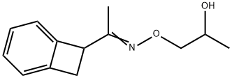 Bicyclo[4.2.0]octa-1,3,5-trien-7-yl(methyl) ketone O-(2-hydroxypropyl)oxime Struktur